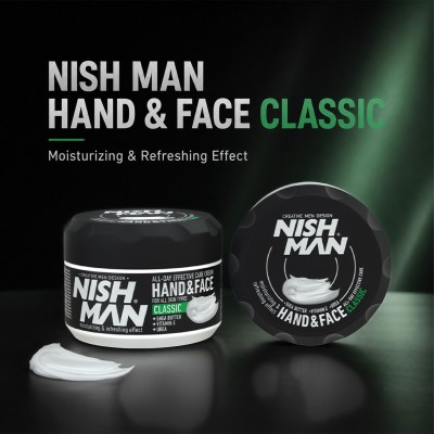 Nishman Hand&Face Classic Cream - universalus drėkinamasis ir maitinamasis kremas, 300 ml