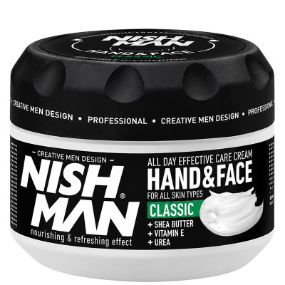 Nishman Hand&Face Classic Cream - universalus drėkinamasis ir maitinamasis kremas, 300 ml