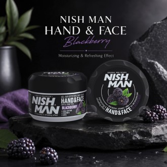 Nishman Hand & Face Cream Blackberry - universalus drėkinamasis ir maitinamasis kremas, 300 ml 2
