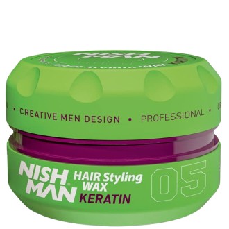 Nishman 05 Hair Styling Wax Keratin - plaukų formavimo vaškas, 150 ml