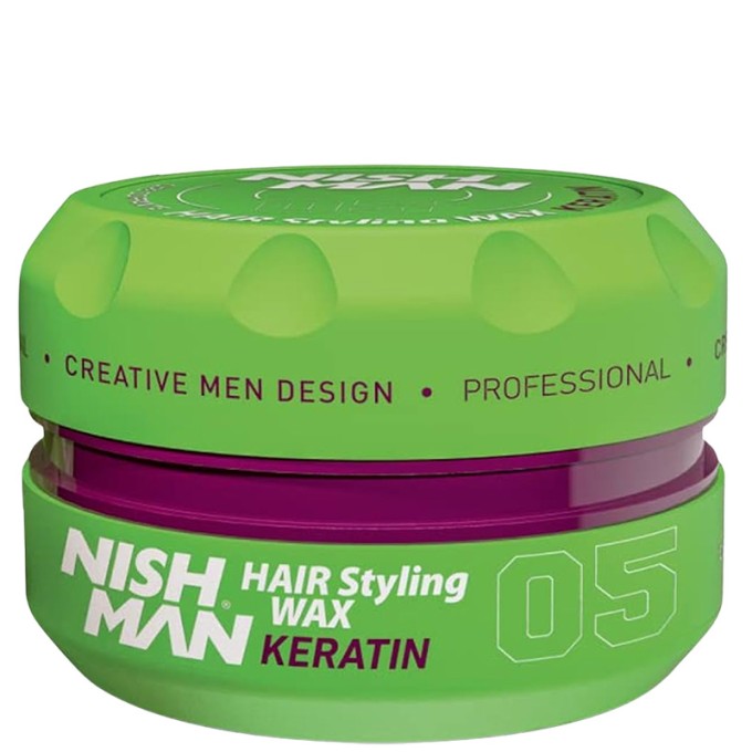 Nishman 05 Hair Styling Wax Keratin - plaukų formavimo vaškas, 150 ml
