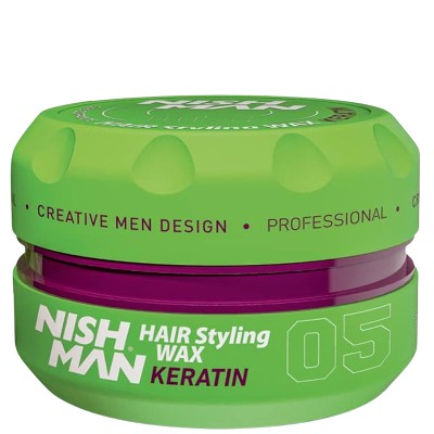Nishman 05 Hair Styling Wax Keratin - plaukų formavimo vaškas, 150 ml
