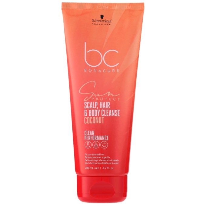 Schwarzkopf Professional BC Bonacure Sun Protect Scalp, Hair & Body Cleanse Coconut 200 ml