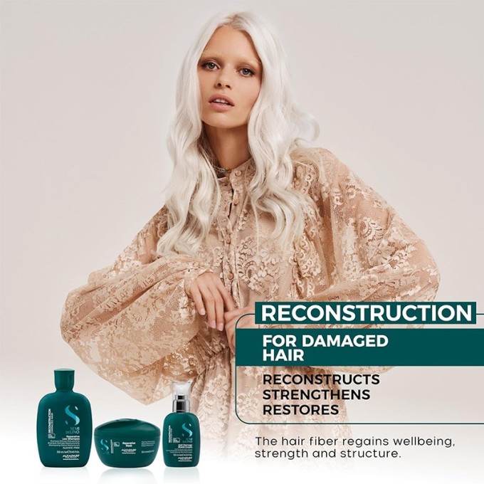Alfaparf Milano Semi Di Lino Reparative Mask - Regenerating hair mask for damaged hair 500 ml