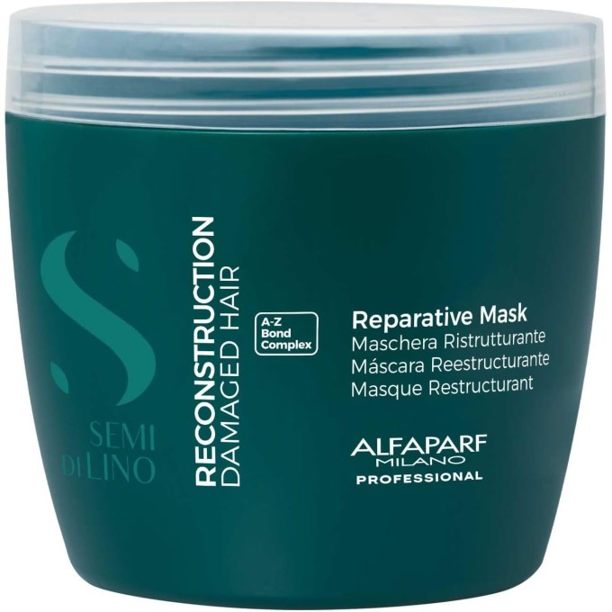 Alfaparf Milano Semi Di Lino Reparative Mask - Regenerating hair mask for damaged hair 500 ml