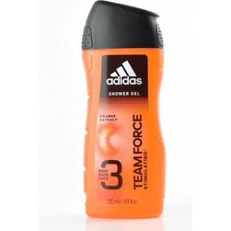 Adidas Team Force Shower Gel Body Hair Face - 3 in 1 shower gel for men 400ml