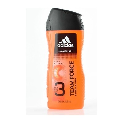 Adidas Team Force Shower Gel Body Hair Face - 3 in 1 shower gel for men 400ml