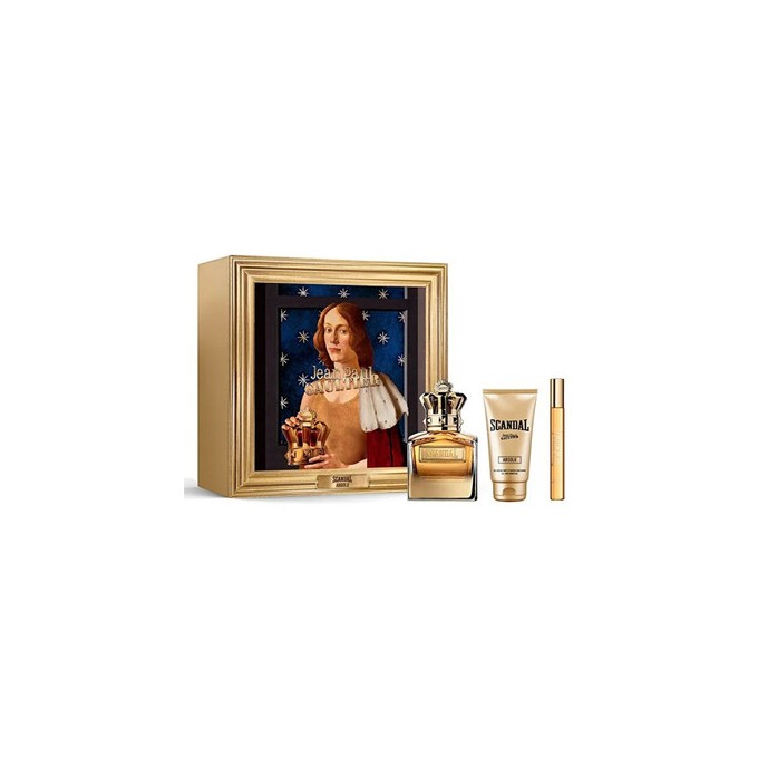 Jean Paul Gaultier Scandal Absolu Pour Homme Dárková sada Parfum 100 ml, miniaturka EDP 10 ml a sprchový gel 75 ml 100ml