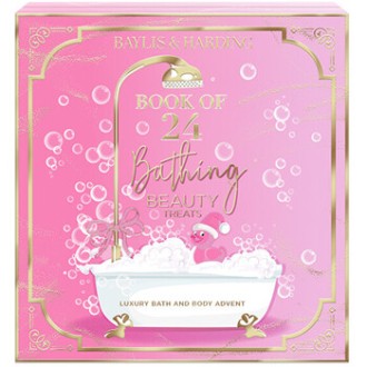 Baylis & Harding Book of 24 Bathing Beauty Treats ( Jojoba, Vanilla & Almond Oil ) - Adventní kalendář ( 24 ks )