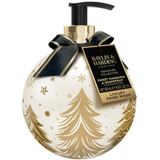 Baylis & Harding Luxury Hand Wash ( Sweet Mandarin & Grapefruit ) - Tekuté mýdlo ve vánoční baňce 500ml