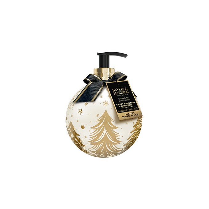 Baylis & Harding Luxury Hand Wash ( Sweet Mandarin & Grapefruit ) - Tekuté mýdlo ve vánoční baňce 500ml