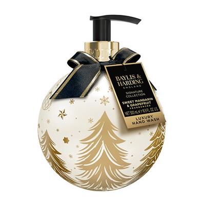 Baylis & Harding Luxury Hand Wash ( Sweet Mandarin & Grapefruit ) - Tekuté mýdlo ve vánoční baňce 500ml