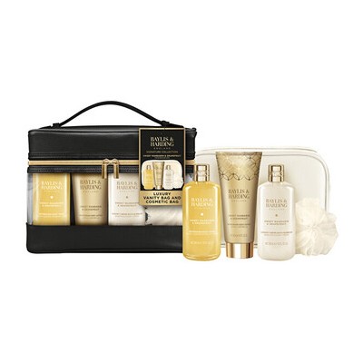 Baylis & Harding Luxury Vanity Bag Set ( Mandarinka & Grapefruit ) - Dárková sada péče o tělo v toaletní taštičce ( 5 ks )