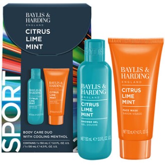Baylis & Harding Man Body Care Duo ( Citrus, Lime & Mint ) - Dárková sada péče o tělo a pleť ( 2 ks )