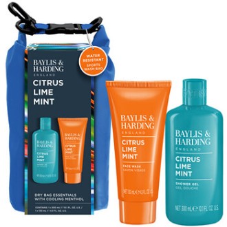 Baylis & Harding Men Body Care Set with Dry Bag ( Citrus, Lime & Mint ) - Dárková sada péče o tělo ( 3 ks )