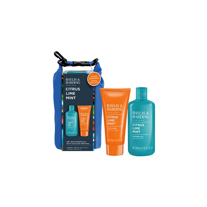 Baylis & Harding Men Body Care Set with Dry Bag ( Citrus, Lime & Mint ) - Dárková sada péče o tělo ( 3 ks )