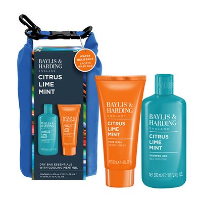 Baylis & Harding Men Body Care Set with Dry Bag ( Citrus, Lime & Mint ) - Dárková sada péče o tělo ( 3 ks )