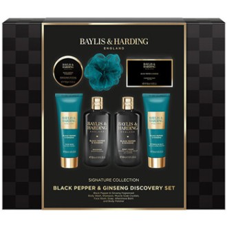 Baylis & Harding Men Gift Collection ( Black Pepper & Ginseng ) - Dárková sada péče o tělo ( 7 ks )
