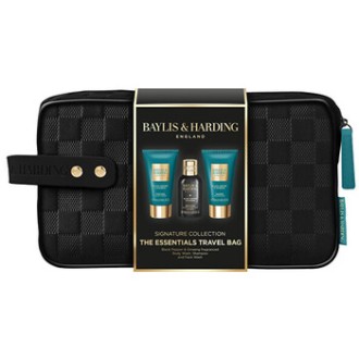 Baylis & Harding Men Shower Set with Bag ( Black Pepper & Ginseng ) - Dárková sada péče o tělo v taštičce ( 3 ks )