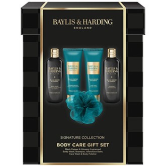 Baylis & Harding Signature Collection Body Care Gift Set ( Black Pepper & Ginseng ) - Dárkový box péče o tělo pro muže ( 5 ks )