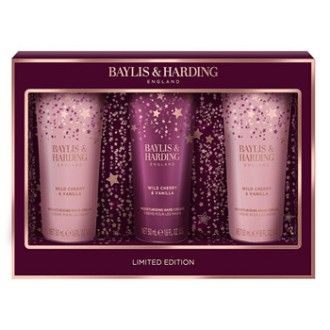 Baylis & Harding Wild Cherry & Vanilla Hand Care Set - Dárková sada krémů na ruce ( 3 ks )