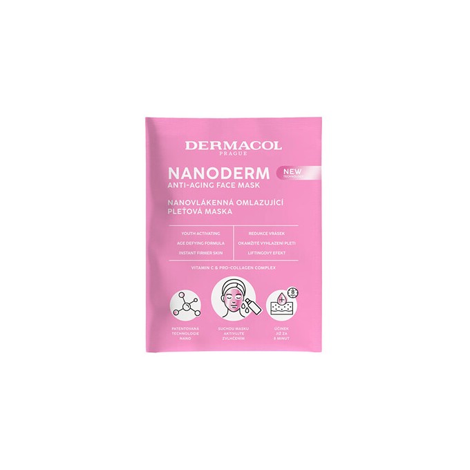Dermacol Nanoderm Face Mask - Nanovlákenná omlazující pleťová maska