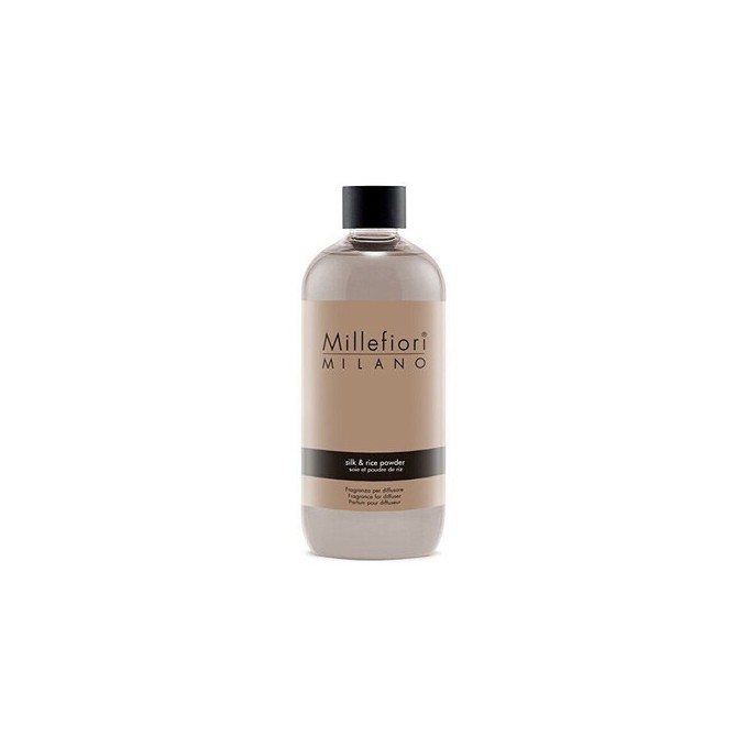 Millefiori Natural Silk & Rice Powder Refill - Náhradní náplň do aroma difuzéru 250ml