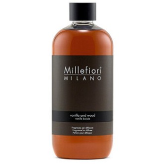 Millefiori Natural Vanilla & Wood Refill - Náhradní náplň do aroma difuzéru 500ml