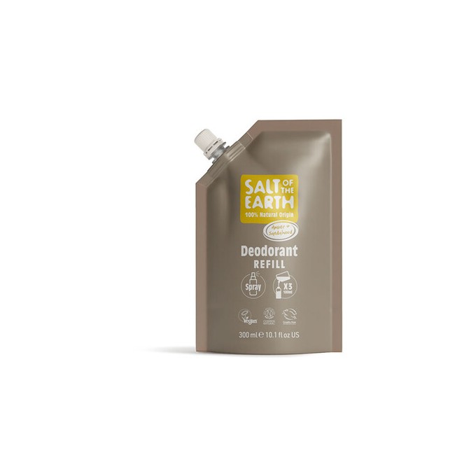 Salt-Of-The-Earth Ambra & Santal Deodorant Refill - Náplň deodorantu ve spreji 500ml