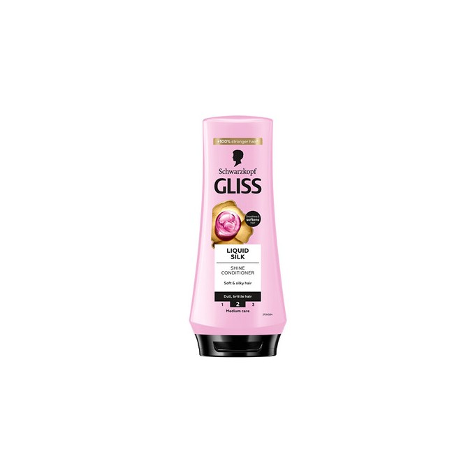Schwarzkopf Professional Gliss Kur Liquid Silk Shine Conditioner - Balzám pro lesk vlasů 200ml