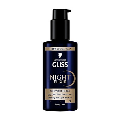 Schwarzkopf Professional Gliss Kur Night Elixir Overnight Repair - Noční elixír 100ml