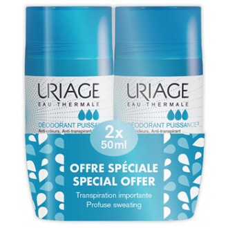 Uriage Power 3 Deodorant Duo - Sada kuličkových deodorantů