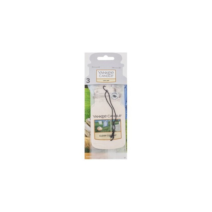 Yankee Candle Clean Cotton Classic Car Jar - Paper car tag 1.0ks