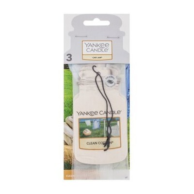 Yankee Candle Clean Cotton Classic Car Jar - Paper car tag 1.0ks