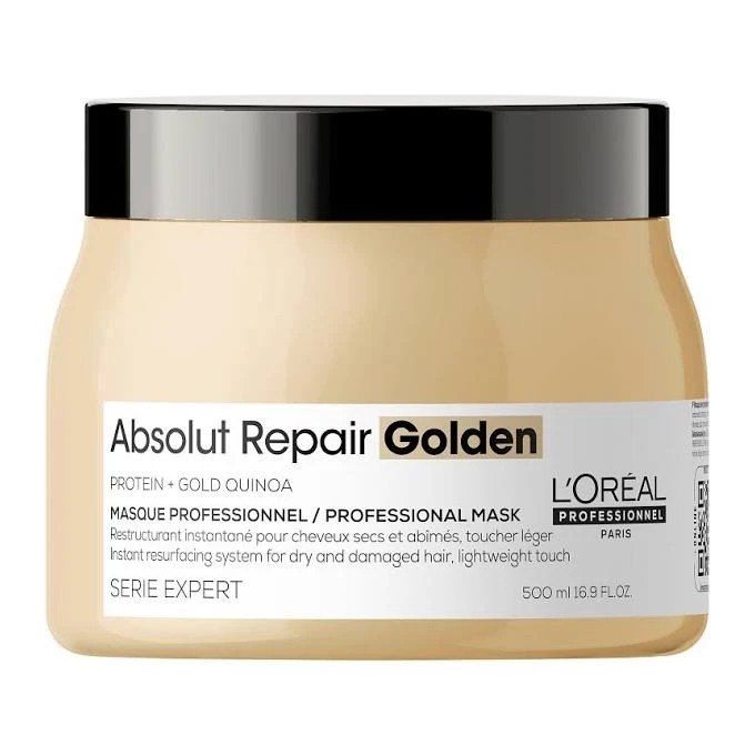 L´Oréal Professionnel Absolut Repair Gold Quinoa + Protein Resurfacing Golden Masque - plaukų
