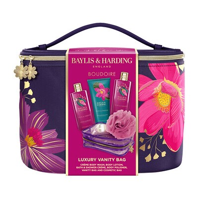 Baylis & Harding Boudoire Tropical Paradise Body Care Set & Bag - Dárková sada v taštičce ( 5 ks )