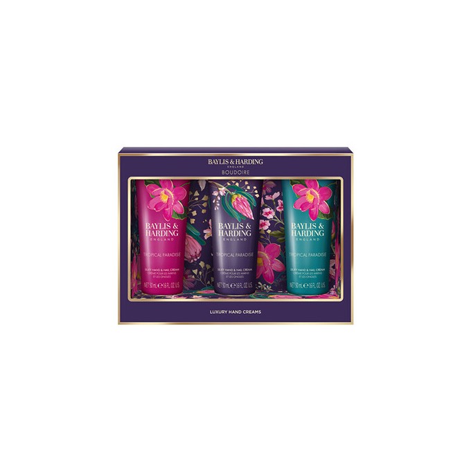 Baylis & Harding Boudoire Tropical Paradise Hand Cream Trio - Dárková sada krémů na ruce ( 3 ks )