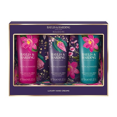 Baylis & Harding Boudoire Tropical Paradise Hand Cream Trio - Dárková sada krémů na ruce ( 3 ks )