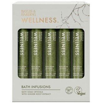Baylis & Harding Ginger, Lime & Basil Bath Salts Set - Dárková sada solí do koupele ( 5 ks )