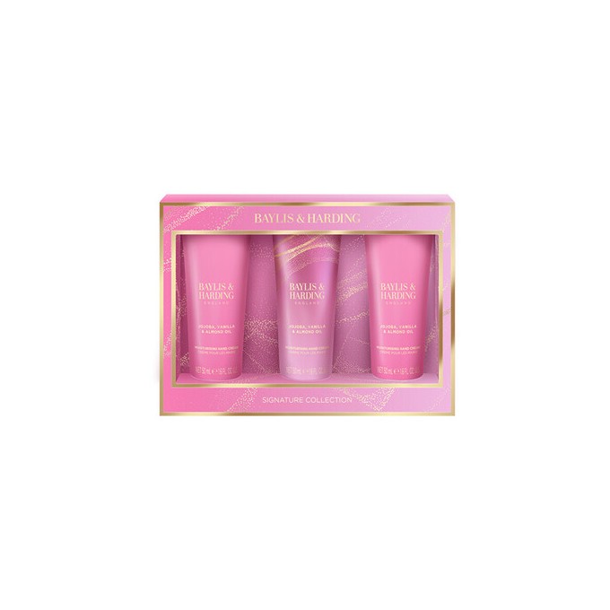 Baylis & Harding Jojoba, Vanilla & Almond Oil Trio - Dárková sada krémů na ruce ( 3 ks )