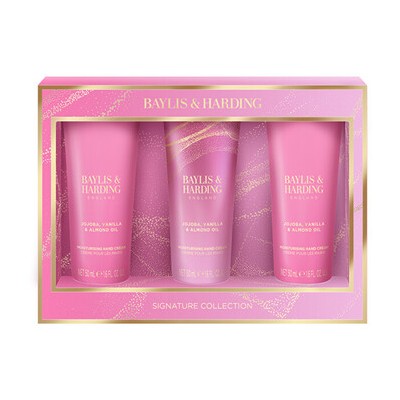 Baylis & Harding Jojoba, Vanilla & Almond Oil Trio - Dárková sada krémů na ruce ( 3 ks )