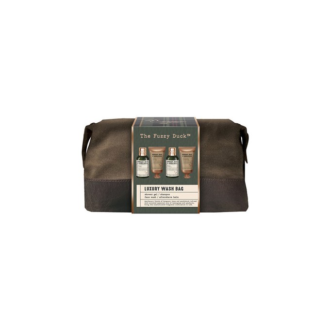 Baylis & Harding Man Bergamot, Hemp & Sandalwood Gift Set & Bag - Dárková sada v kosmetické taštičce ( 4 ks )