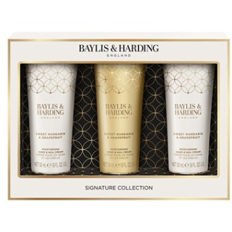 Baylis & Harding Mandarin & Grapefruit Hand Cream Trio - Dárková sada krémů na ruce ( 3 ks )