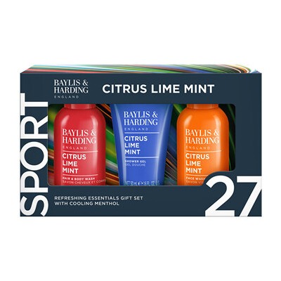 Baylis & Harding Men Shower Mini Set ( Citrus, Lime & Mint ) - Dárková mini sada péče o tělo ( 3 ks )