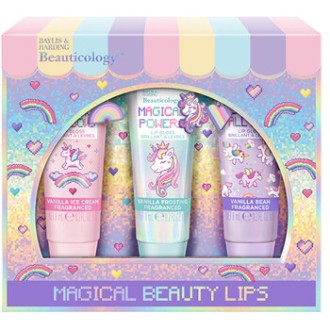 Baylis & Harding Unicorn Lip Balm Set - Dárková sada lesků na rty ( 3 ks )