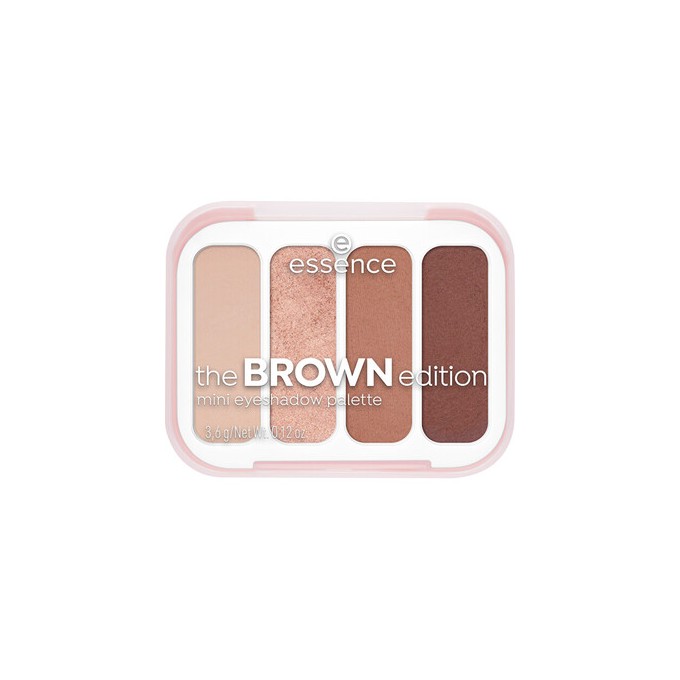Essence Brown Mini Eyeshadow Palette - Mini paletka očních stínů 3,6 ml 0.0g