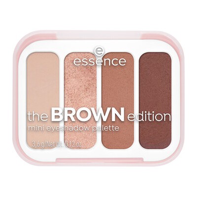 Essence Brown Mini Eyeshadow Palette - Mini paletka očních stínů 3,6 ml 0.0g