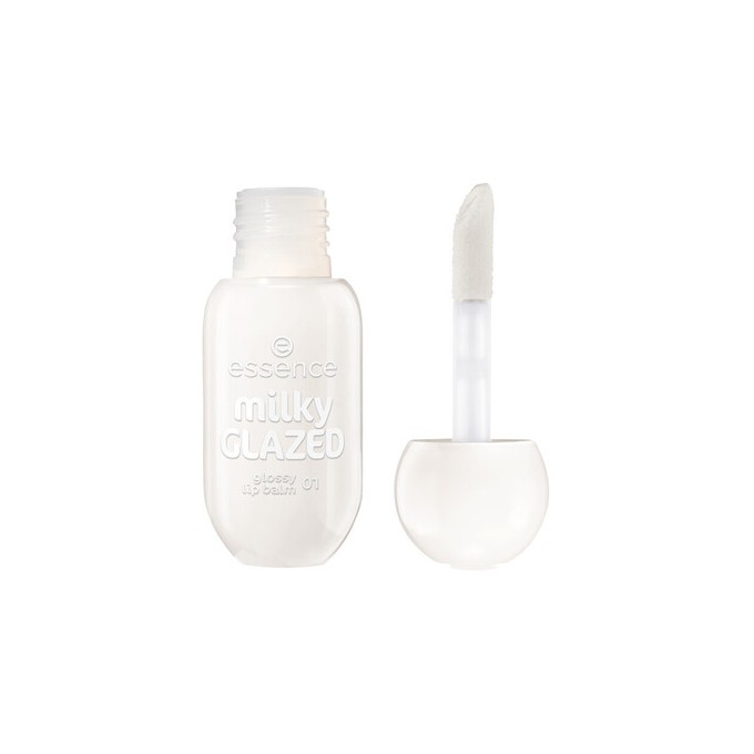 Essence Milky GLAZED Glossy Lip Balm - Lesklý balzám na rty 4 ml 03 Cream Of The Crop