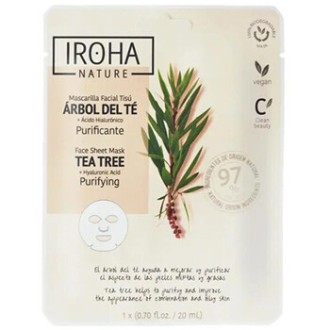 Iroha Tea Tree Purifying Face Sheet Mask - Plátýnková maska 20ml
