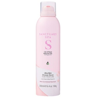 Sanctuary Spa Lilly & Rose Collection Ultra Rich Shower Burst ( Lilie a růže ) - Sprchová pěna 200ml